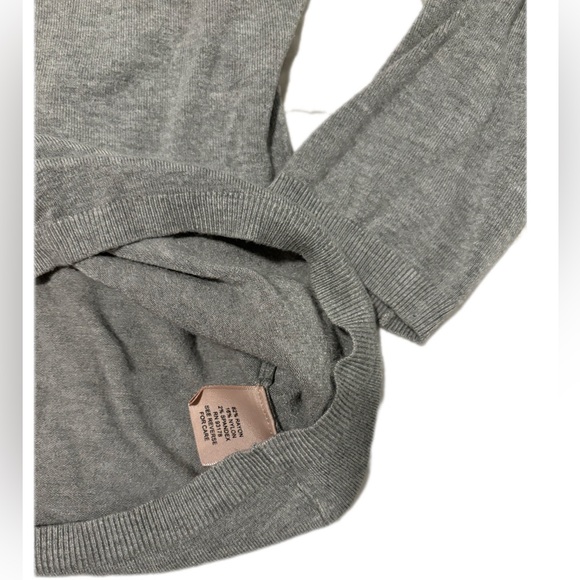Philosophy Grey 3/4 Sleeve Crew Neck Sweater - Picture 3 of 4
